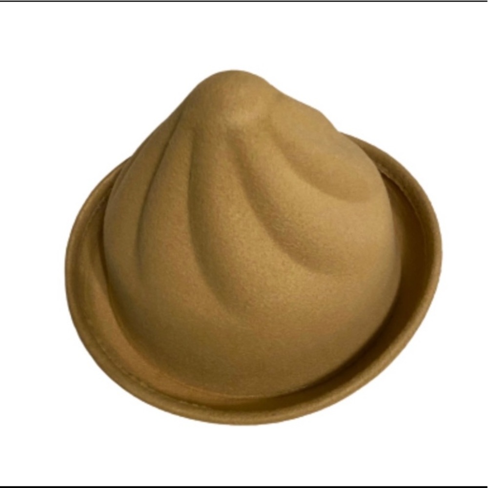 Stylish & Fun Adjustable Khaki Sundae Fedora Hat Cap Accessory